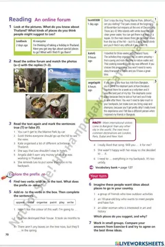 Reading: An online forum