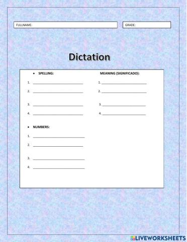 Dictation