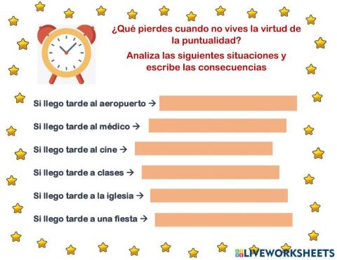 Consecuencias puntualidad