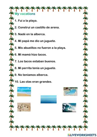 Vacations at the beach