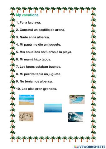 Vacations at the beach