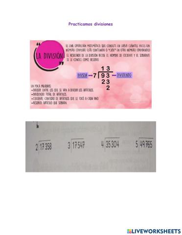 Divisiones