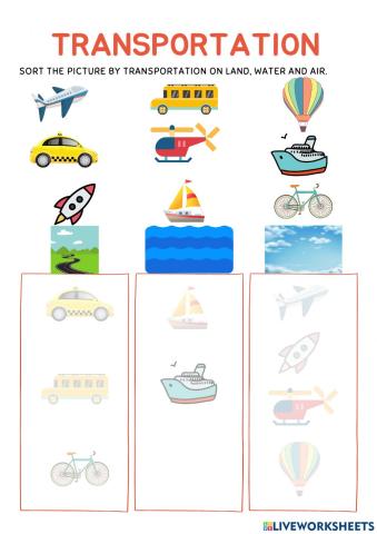 Transportation Worksheet