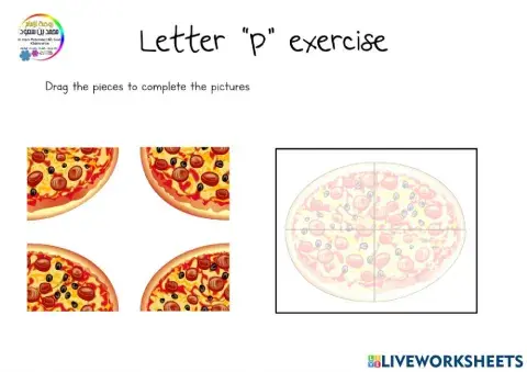 Letter p exercise