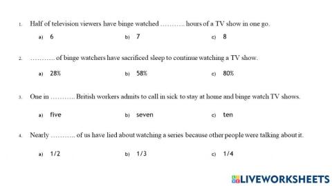 Binge watching listening