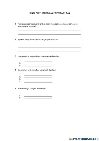 Kenal pasti Keperluan Penyediaan Ban