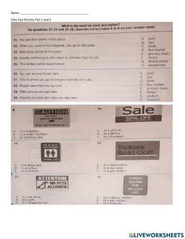 Icfes Practice 1 and 2