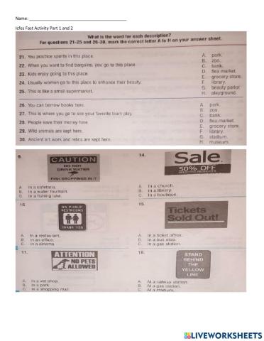 Icfes Practice 1 and 2