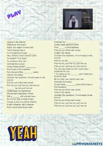 Train wreck - james arthur