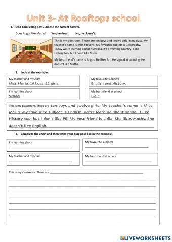 Unit 3 Writing Rooftops 4