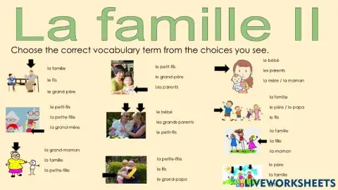 La famille:  choose