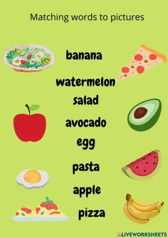 Maching words to pictures