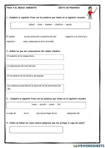 Ficha 1: El medio ambiente