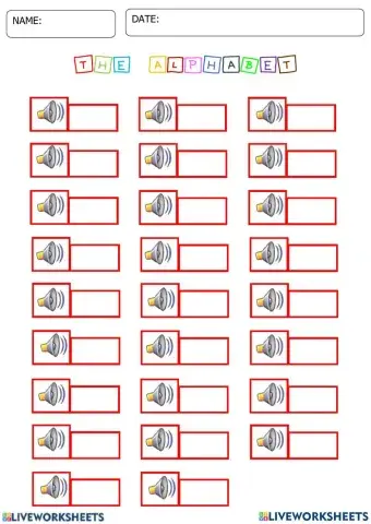 Alphabet recognition