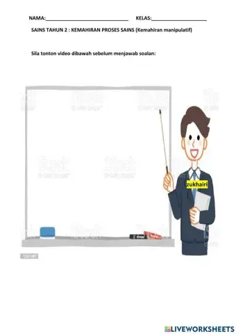 Sains tahun 2 : kemahiran proses sains -kemahiran manipulatif
