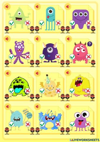 Body parts - monsters - listening