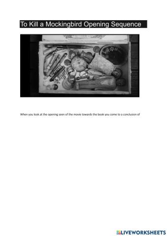 Opening seen Mockingbird