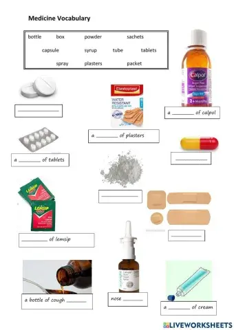 Medicine Vocab