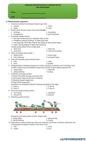 Penilaian Harian PJOK