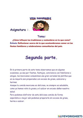 ¿Cómo influyen las tradiciones y costumbres en lo que como?