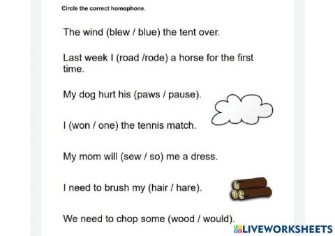 Homophones