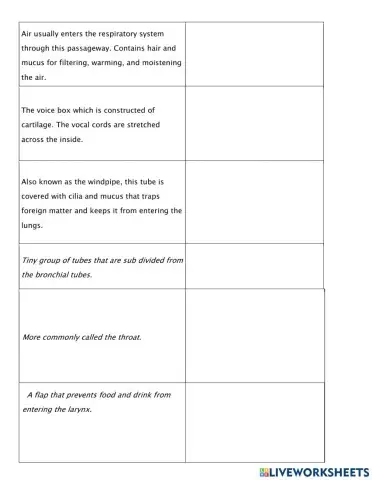 Respiratory Matching