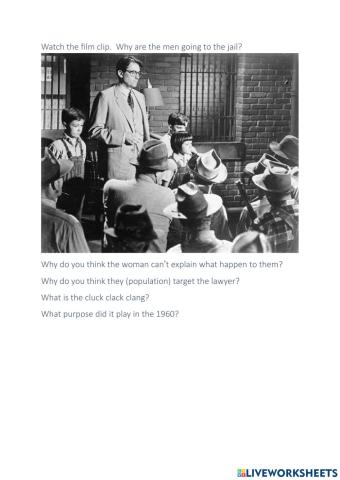 Mockingbirds summery questions