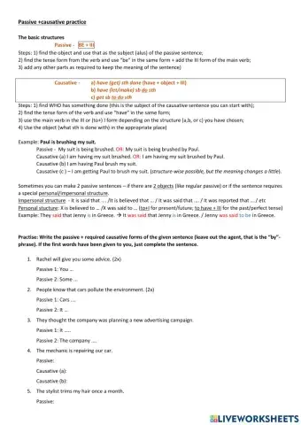 Passive and causative