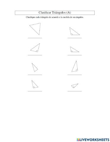 Triángulos por la medida de sus ángulos