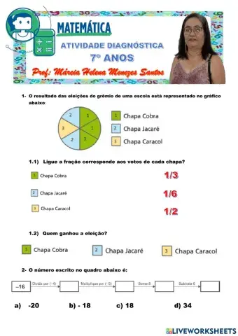Revisao matemática 7 anos