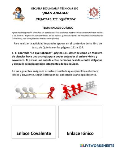 Actividad 10 Enlace Químico