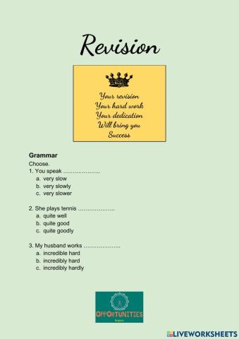 Revision units 11 &12