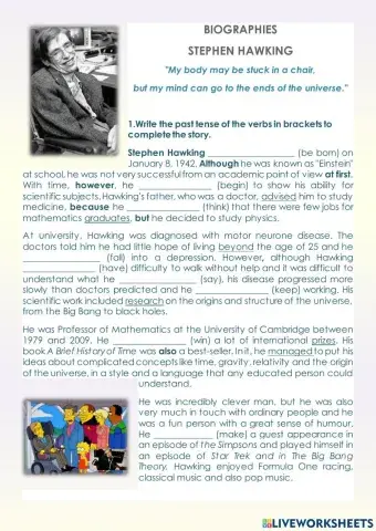A biography: Stephen Hawking