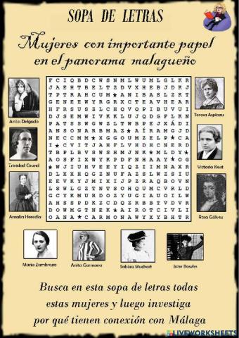 Mujeres conectadas a Málaga