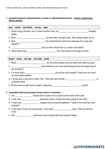 Present perfect simple and continuous