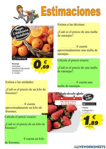 Estimaciones
