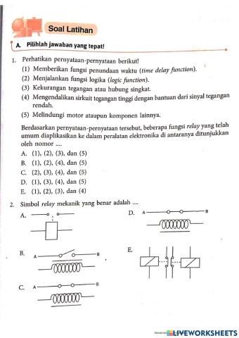 Ulangan harian (pekerjaan elektrkomekanik)