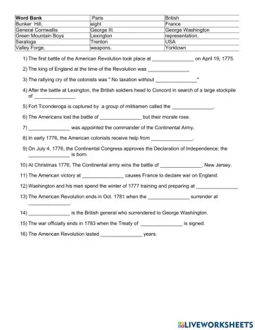 The American Revolution Video