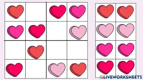 SUDOKU SAN VALENTÍN (FÁCIL)