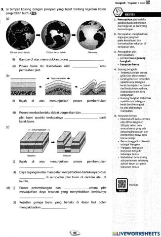 Kesan Pergerakan Kerak Bumi