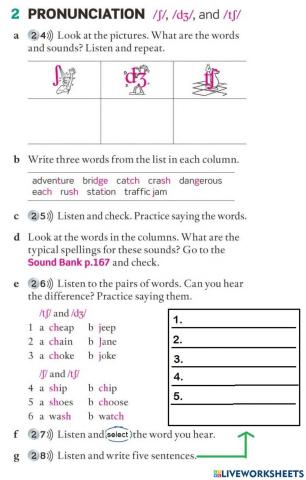 L5 Unit 3A Pronunciation