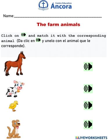 The farm animals