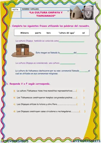 ARTE CHIPAYA Y TIHUANACO