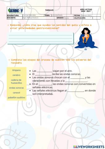 Sentido del olfato y el gusto