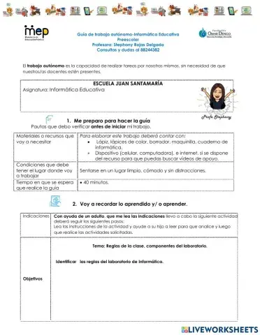 Reglas del LAb. Informática