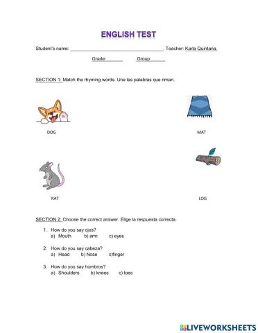 English test