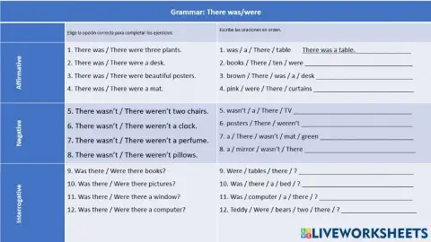 There was-There were