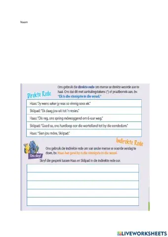 Inderekte en direkte rede