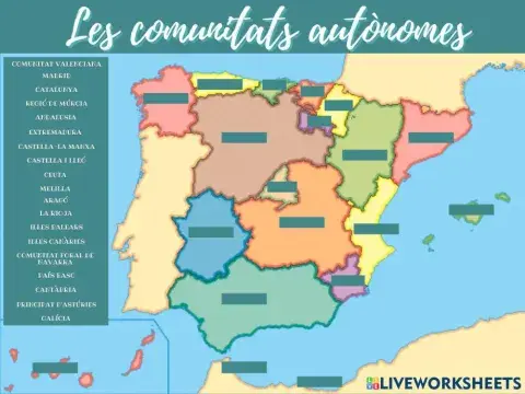 Les comunitats autònomes d'Espanya