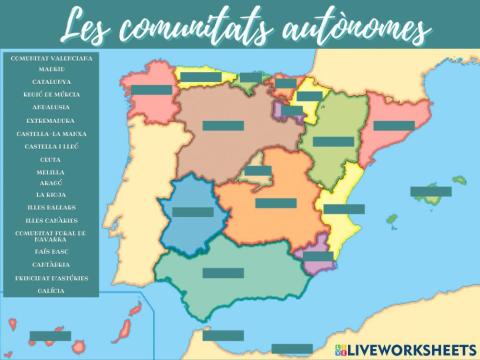 Les comunitats autònomes d'Espanya
